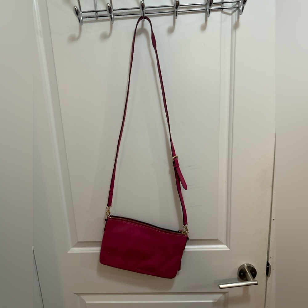 Fossil Vibrant Pink Crossbody Bag